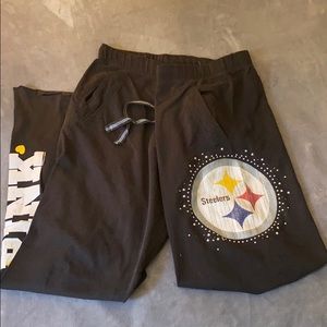 PINK Steelers boyfriend sweatpants